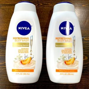 Nivea Body Wash Bundle White Peach & Jasmine NEW